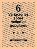 foto libro 6 VARIACIONES SOBRE MELODIAS POPULARES