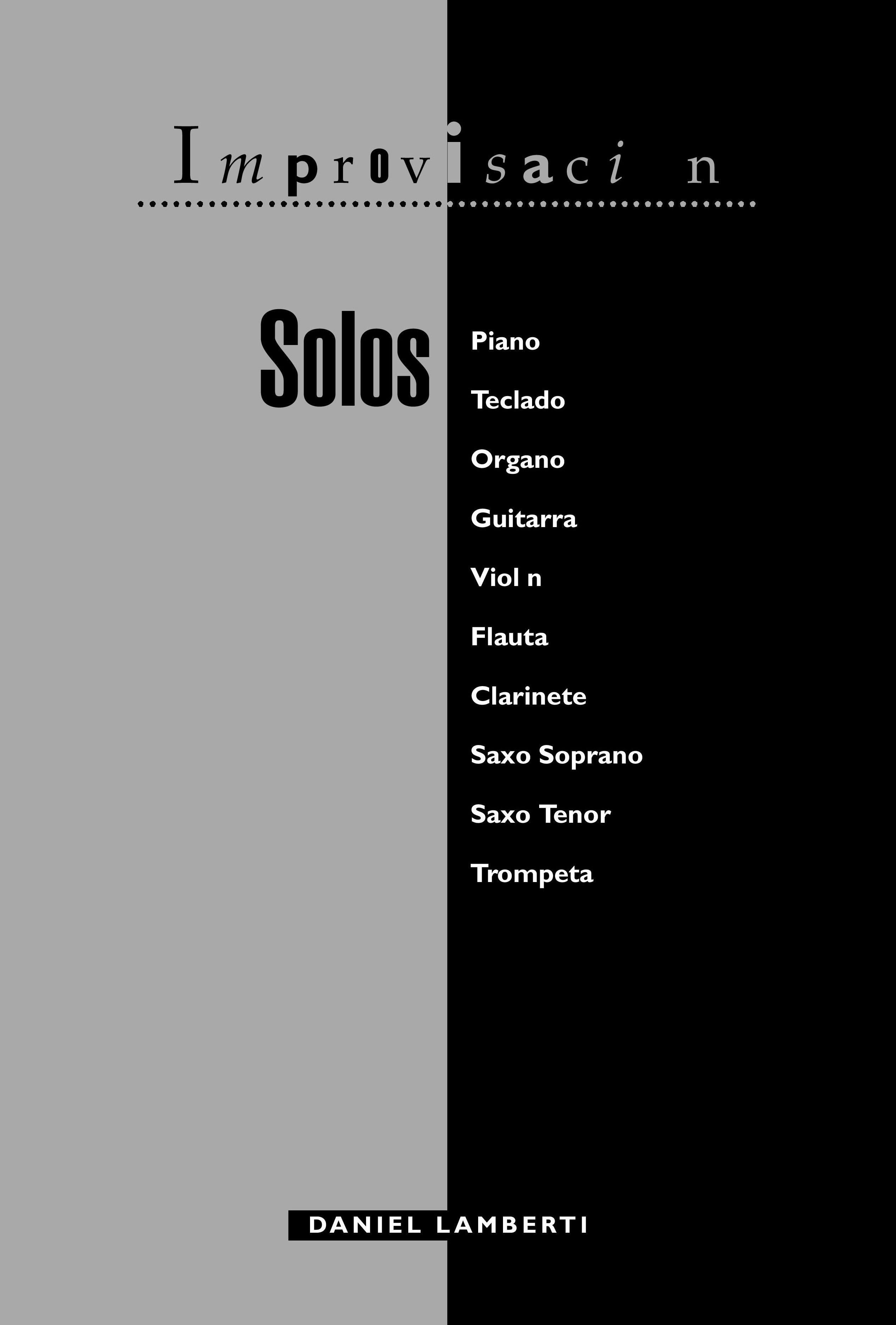 foto libro Improvisacion Solos
